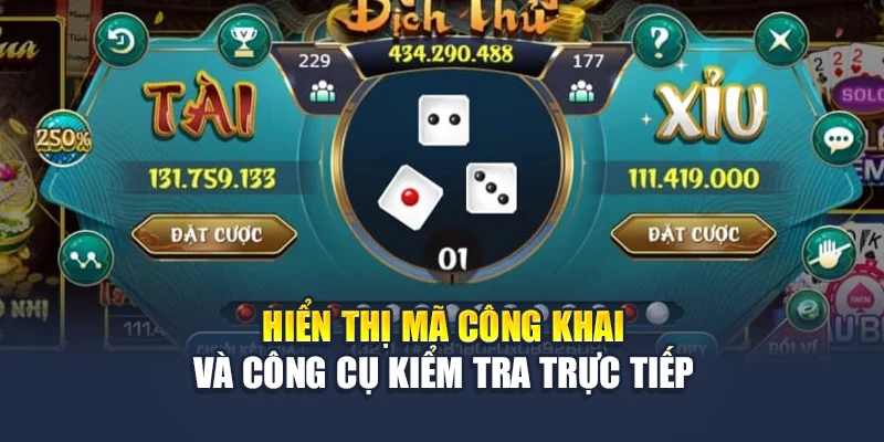 Tài Xỉu MD5 QH88 Minh Bạch Từng Kết Quả Trong Mỗi Phiên Cược 2 Hiển thị mã công khai và công cụ kiểm tra trực tiếp