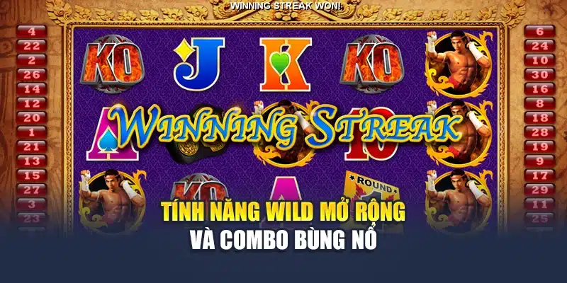 Nhà Vô Địch Muay Thái QH88 - Slot Quay Phong Cách Võ Sĩ 3 Tính năng wild mở rộng và combo bùng nổ